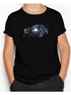Audi R8 Tuning Siyah Çocuk Tişört