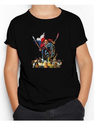 Iron Maiden Warriors Siyah Çocuk Tişört