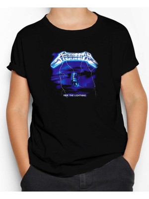 Metallica Ride The Lightning Siyah Çocuk Tişört