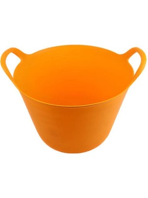 Mediterian Renkli Elastik Kova 16 Litre, Hafif ve Dayanıklı Temizlik ve Saklama Aracı