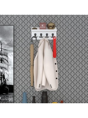 Kenzlife Elbise Askılığı Askılık VETTINI38 Byz 20*038*12 Siyah 4 Adet Askı Portmanto