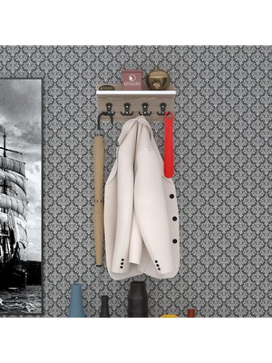 Kenzlife Elbise Askılığı Askılık VETTINI38 Crd 20*038*12 Siyah 4 Adet Askı Portmanto