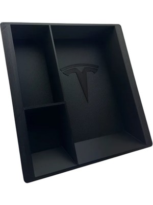 Tesla Eski Model Y Uyumlu 3 Bölmeli Orta Konsol Düzenleyici Araç Içi Organizer