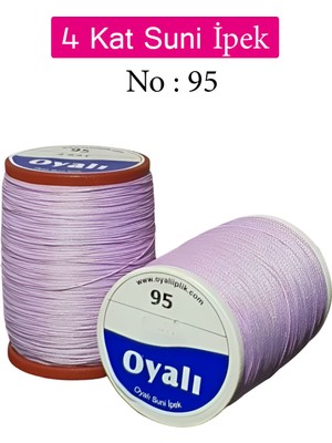 Oyalı 4 Kat Suni Ipek Iplik Iğne Oyası Boncuk Ipi Tığ Oyası No:95