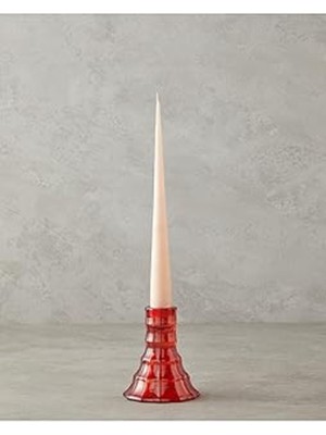 English Home Alba Cam Şamdan Kırmızı