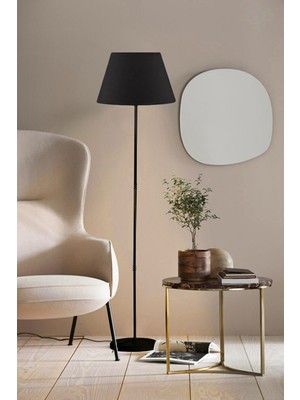 Mediterian Modern siyah konik lambader, şık ve yüksek estetik aydınlatma çözümü