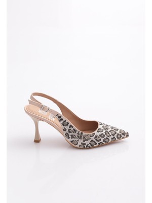 Dgn 7525 Kadin Sivri Burun Topuklu Ayakkabi