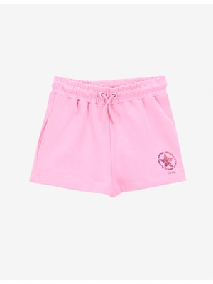 Jeep Lastikli Bel Relaxed Pembe Kız Çocuk Şort J5SG-SHT7603