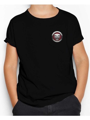 Jaguar Color Logo Siyah Çocuk Tişört