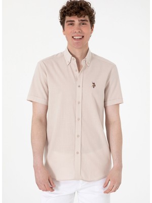 U.s. Polo Assn. Regular Fit Gömlek Yaka Gri Erkek Gömlek Elfygl