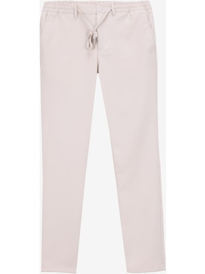 Altınyıldız Classics Bağlamalı Bel Normal Paça Slim Fit Taş Erkek Pantolon ACE001252275_TAS
