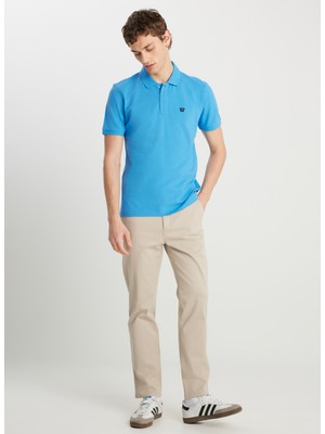 Wrangler Saks Erkek Polo T-Shirt MW7D5K4XX2T403 Erkek Regular Polo