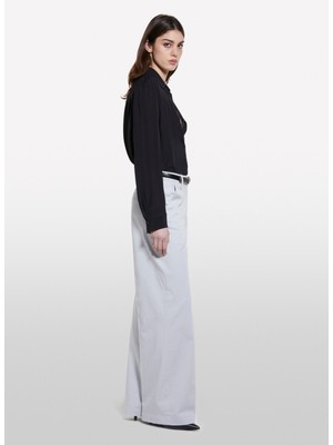 Sisley Bol Kesim Klasik Yaka Siyah Kadın Gömlek 5IDTLQ08R