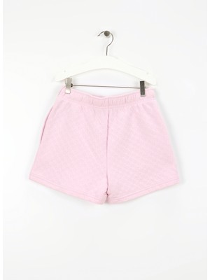 Converse Bağlamalı Bel Normal Pembe Kız Çocuk Şort 4CG809-AJK-CNVG Star Poıntelle Shrt