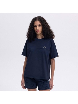 Ellesse EF394-NV Oversize Tee Kadın T-Shirt - Lacivert
