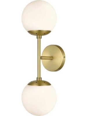 Mediterian İki Parça Eskitme Aplik, Renkli ve Şık, Metal Duyli, E27, Dekoratif Aksesuar