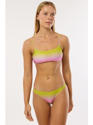 Ayyıldız 4636 Sarı Pembe Simli Bikini Takımı