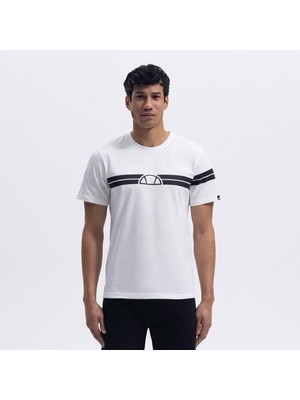 Ellesse EM442-ECR Bisiklet Yaka Erkek T-Shirt - Beyaz