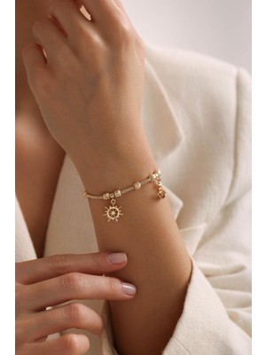 Tufanlar Kuyumculuk Tekin Seyrekoğlu Charmlı Altın Bileklik