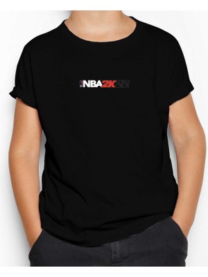 Z zepplin Nba 2K22 Siyah Çocuk Tişört