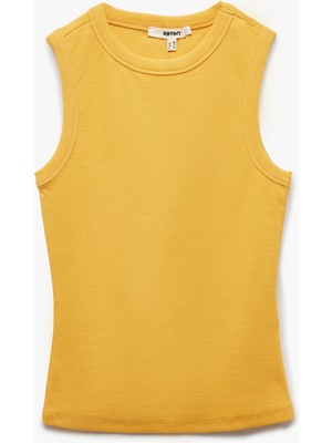 Koton Slim Fit Pamuklu Bisiklet Yaka Atlet