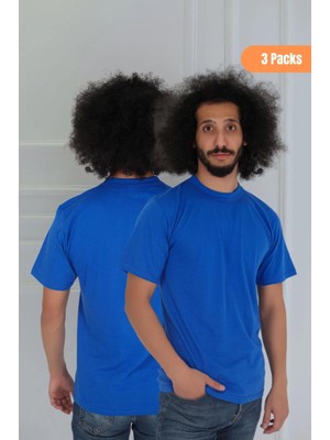 Erkek 3'lü Slim Fit Sıfır Yaka Fanila T-Shirt