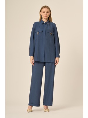 FTZ Women Kadın Tansel Takım  İndigo 31108