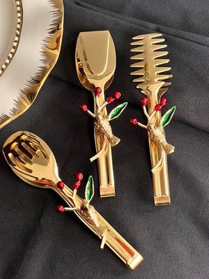 Japon Gülü Kuşlu 3'lü Maşa Seti