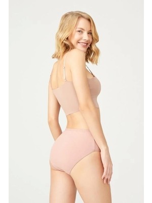 Cottonhill Basic Koyu Ten Rengi %95 Pamuklu Geniş Kenarlı Külot