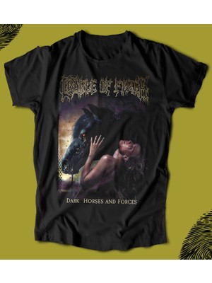 Butişört 'cradle Of Filth – Dark Horses And Forces‘  Baskılı 'regular-Fit' Unisex Tişört