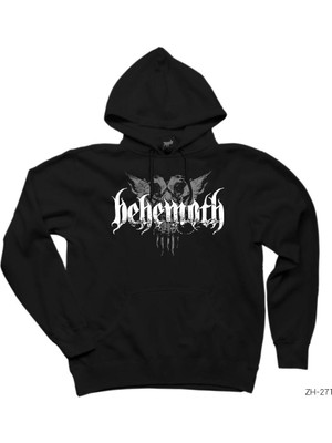 Behemoth Group Siyah Kapşonlu Sweatshirt Hoodie