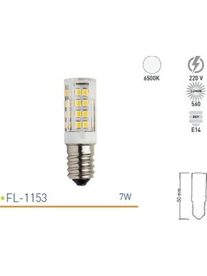 7W E14 Smd LED Ampul 6500K Forlıfe