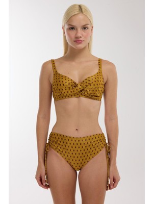 Ayyıldız 5605 Gold Simli Toparlayıcı Bikini Takımı