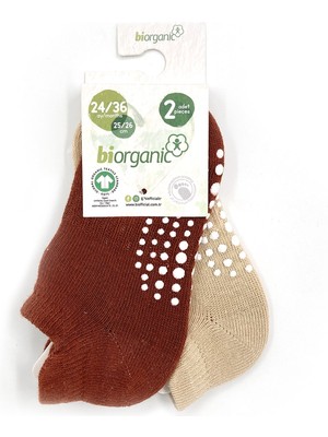 Biorganic Unisex 2'li Kaymaz Çorap 68487