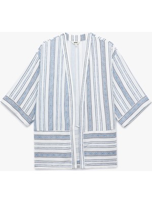 Koton 3/4 Geniş Kol Oversize Kimono Ceket
