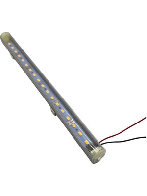 12V FLORESAN TAVAN LAMBASI LEDLİ ANAHTARLI SARI (30 CM)