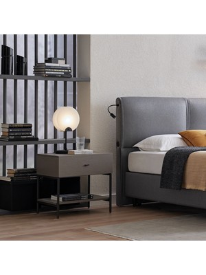 Yataş Oden Şarjlı Komodin - Antrasit