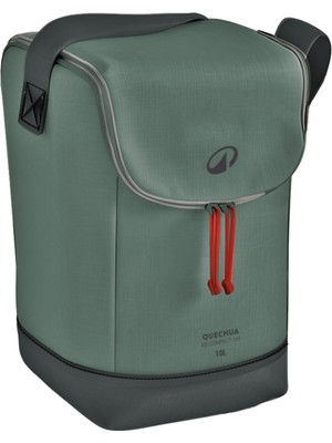 Decathlon Quechua Outdoor Katlanabilir Soğutucu 10 L Yeşil 4 Saat Serin Tutma Köpük ve Polyester Malzemeden