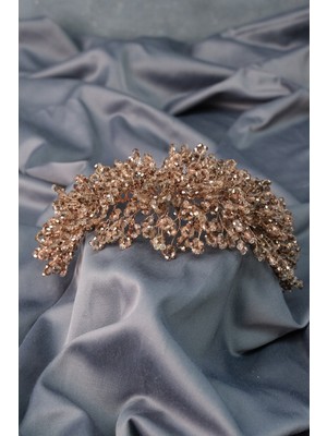 Hayalperest Boncuk Nilsu Boncuklu Gelin Tacı ve Türban Aksesuarı