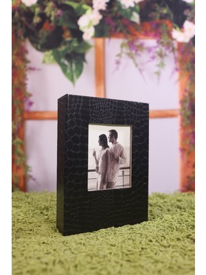 NRCN 13x18 cm 100'lük Deri Fotoğraf Albümü Siyah