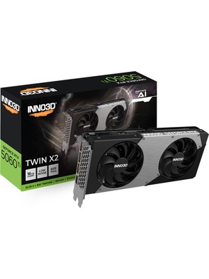 INNO3D RTX5060Ti 16GB Twin X2 128Bit GDDR7 Ekran Kartı N506T2-16D7-191073N