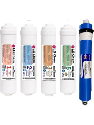 Chem Specıal 5 Filtrli Gümüş Iyontatlandırıcılı 90 Gpd Nano Membranlı Su Arıtma Cihazı Filtre Seti