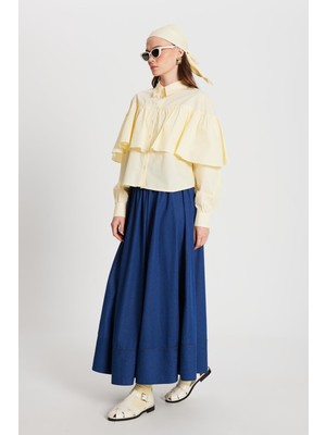 Minaaise Sophia Poplin Gömlek Sarı