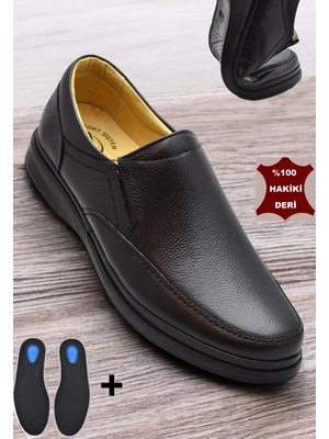 TAB8050 Ortopedik Taban Hakiki Deri Erkek Ayakkabı Mevsimlik Baba Ayakkabısı