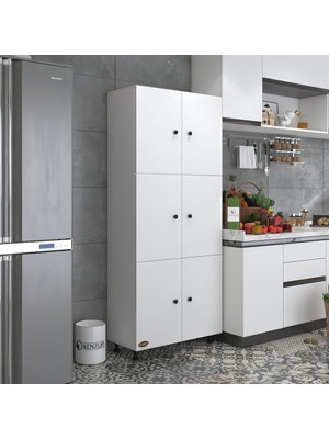 Kenzlife Mutfak Dolabı Tahiri Byz 188*80*37 Çok Amaçlı Dolap Arkalıklı