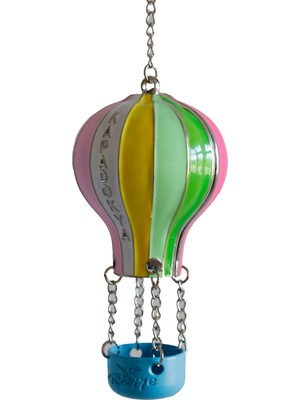 Renkli El Yapımı Metal Balon Biblo – Cappadocia Temalı Dekoratif Obje