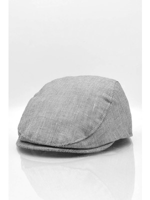 Külah Erkek Siyah Kasket Cotton Irish Flat Cap Şapka