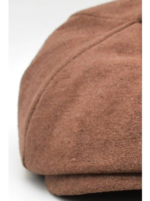 Külah Erkek Balıksırtı Tüvitli Yün Kasket Peaky Blinders Şapka