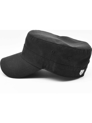 Erkek Pamuklu Fidel Castro Şapka Siyah Ayarlanabilir Outdoor Cap