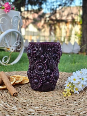 Güneş Çiçeği Papatya Temalı Dekoratif Hediyelik Kokulu Mum